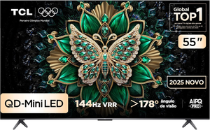 Smart TV TCL 55 Polegadas QD-Mini LED 4K C6K